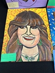 (10) Dorothy Baka Caricature Paintings on Paper