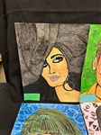(10) Dorothy Baka Caricature Paintings on Paper