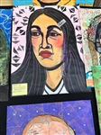 (10) Dorothy Baka Caricature Paintings on Paper