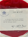 Pope Pius XII (1876-1958) Zucchetto (Skullcap) Personally Owned and Worn With COA