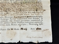 Reliquary, Relics Theca and 1801 Parchment Document: Holy Cross, Mary, Joseph, Peter, Paul, King Louis IX, Many Others