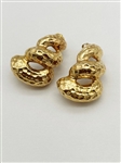 14k Gold Chunky Earrings 