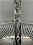 Large Silver Plate Reticulated Handled Fruit Basket