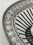 Large Silver Plate Reticulated Handled Fruit Basket