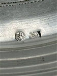 Russian Silver Kiddish Cup Set and Tray Moscow 1700-1720