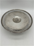Sterling Silver Footed Tray with Pierced Edge