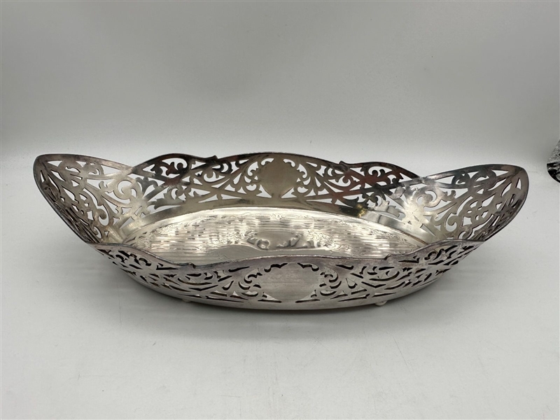 Queen City Silver Company Reticulated Basket