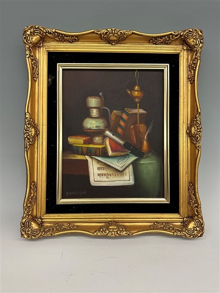 Frank Lean Oil on Board Still Life