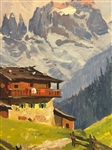 Karger Oil Painting on Board Landscape