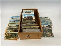 800-1000 Linen Postcards: US Town Views