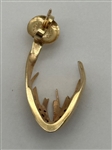 14k Gold Pave Set Diamond Custom Earrings
