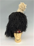 Early 20th Century Scottish Bagpipes Bonnet With Ostrich Feathers