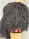 Early 20th Century Scottish Bagpipes Bonnet With Ostrich Feathers