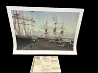 Christopher Blossom Lithograph "Allerton on the River"