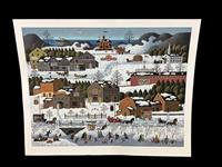 Charles Wysocki Lithograph "Hickory Haven Canal"