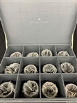 (12) Steuben Glass Water Flat Tumblers in Original Fitted Box With Bags
