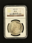 1889-S Morgan Silver Dollar NGC MS 62