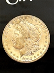 1882-CC Carson city Uncirculated Morgan Silver Dollar GSA