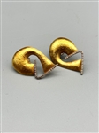 22k Gold & Sterling Celiane and Ronald Dunetz Artisan Earrings