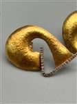 22k Gold & Sterling Celiane and Ronald Dunetz Artisan Earrings
