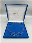 Adi Paz 14k Smoky Pearl Chocolate Multi Strand Wire Necklace