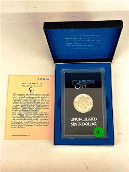 1885-CC Carson City Uncirculated Morgan Silver Dollar GSA
