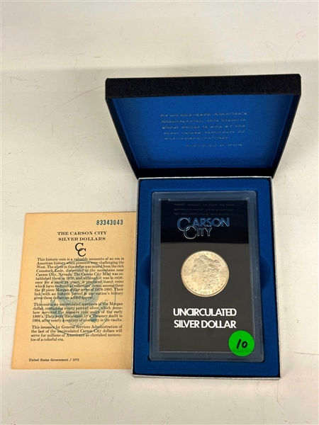 1883-CC Carson City Uncirculated Morgan Silver Dollar GSA