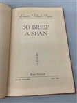 Lewette Pollock Pierce So Brief a Span Signed Book