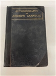 1920 Autobiography of Andrew Carnegie With Illustrations First Edition