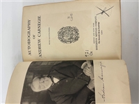 1920 Autobiography of Andrew Carnegie With Illustrations First Edition