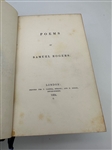 1834 Rogers Poems, 1830 Rogers Italy Proof Copy First State First Edition