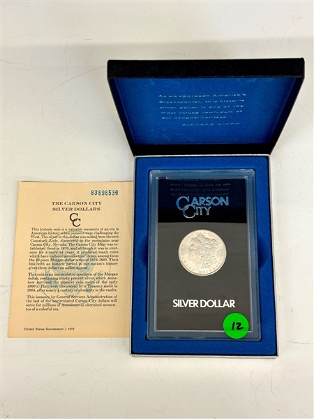 1883-CC Carson City Uncirculated Morgan Silver Dollar GSA