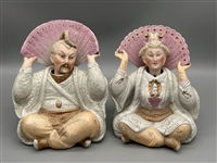Pair of German Bisque Nodders