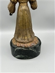 Victorian Bronze Woman on Marble Base