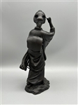 19th Century Japanese Meiji Period Bronze Woman