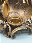 Continental Cherub Bronze on Shell Figural Inkwell