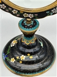 Cloisonne Brass Dresser Reversible Mirror