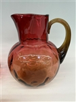 (4) Pieces of Early Amberina Glass