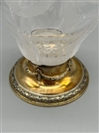 Crystal Perfume With Gorham Sterling Silver Base and Neck