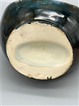 Art Glass Hand Painted Flask With Flowers