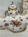 Dresden Porcelain Hand Painted Desk Set