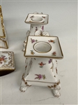 Dresden Porcelain Hand Painted Desk Set