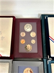 United States Mint Prestige Sets (4) 1986, 1987, 1988, 1990