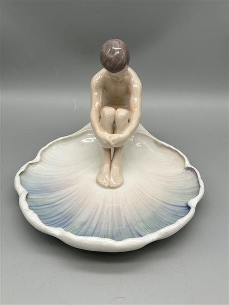 Bing and Grondahl Danish Porcelain Youth on Lily Pad
