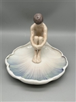 Bing and Grondahl Danish Porcelain Youth on Lily Pad