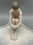 Bing and Grondahl Danish Porcelain Youth on Lily Pad