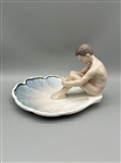 Bing and Grondahl Danish Porcelain Youth on Lily Pad