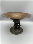 Oscar Bach Deco Acid Etched Metal Compote