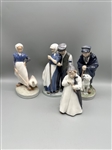 (4) Royal Copenhagen Figures