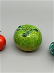 (3) Chinese Famille Rose Fruit/Gourds Altar Offerings